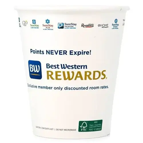 Best Western 10oz Paper Cup For Hot Liquids Unwrapped - pack of 1000 Best Western 10oz Paper Cup For Hot Liquids Unwrapped - pack of 1000