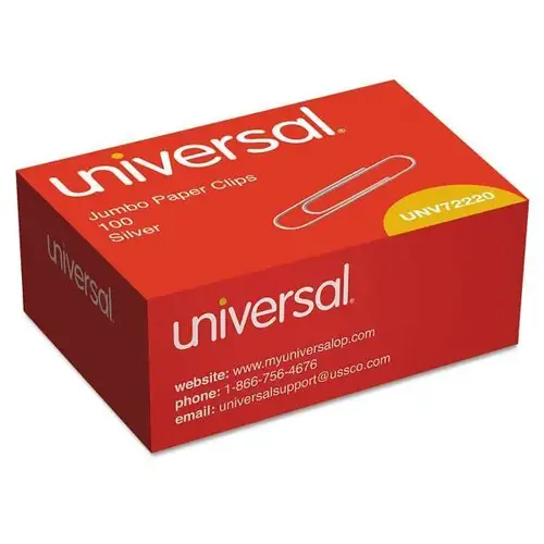 Paper Clips Jumbo Smooth Silver - pack of 100 Paper Clips Jumbo Smooth Silver - pack of 100