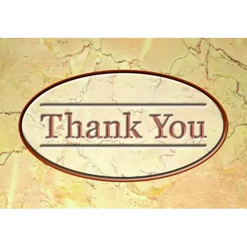 Thank You Postcard, Classic Design, Free Back Personalization - pack of 50 Thank You Postcard, Classic Design, Free Back Personalization - pack of 50