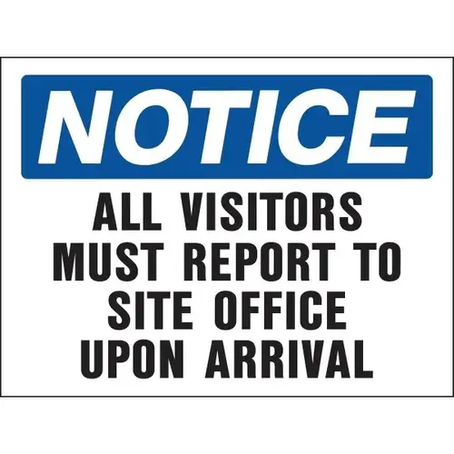 "Notice Site Office" Sign, Polystyrene, 24 X 18" - pack of 5 "Notice Site Office" Sign, Polystyrene, 24 X 18" - pack of 5