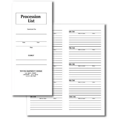 Auto List Folder With 16 Lines - pack of 100 Auto List Folder With 16 Lines - pack of 100
