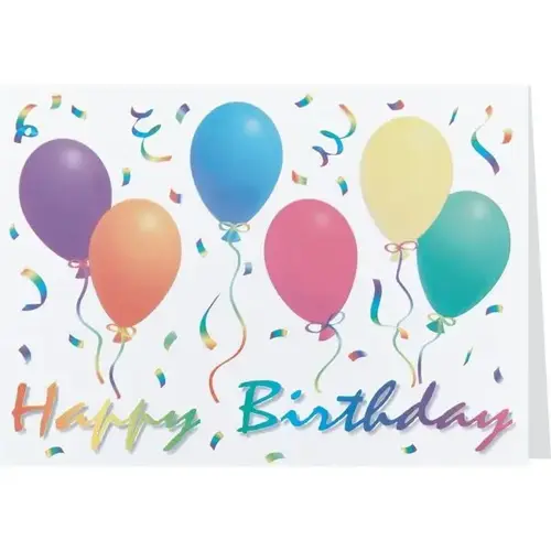 Happy Birthday Greeting Card, Elegant Design, No Envelope Imprint - pack of 50 Happy Birthday Greeting Card, Elegant Design, No Envelope Imprint - pack of 50