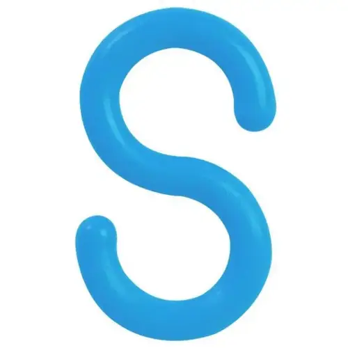 Sky Blue 2 Inch S-Hook - pack of 10 Sky Blue 2 Inch S-Hook - pack of 10