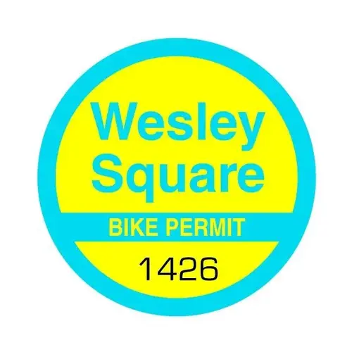 Bike Permit, Circle, 1-1/ - pack of 100 Bike Permit, Circle, 1-1/ - pack of 100