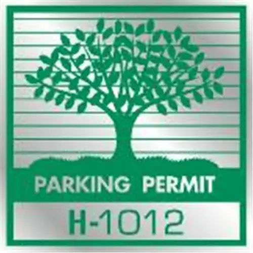 Parking Permit Window Stickers, Green/silver Foil Tree - pack of 100 Parking Permit Window Stickers, Green/silver Foil Tree - pack of 100