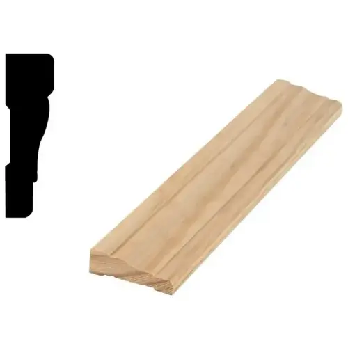 356 11/16" X 2-1/4 X 7 ft Solid Pine Casing - pack of 5 356 11/16" X 2-1/4 X 7 ft Solid Pine Casing - pack of 5