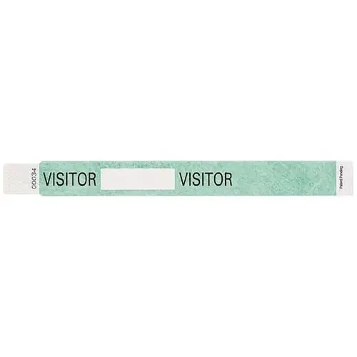 Tyvek Visitor Wristband 10" X 1" - pack of 500 Tyvek Visitor Wristband 10" X 1" - pack of 500