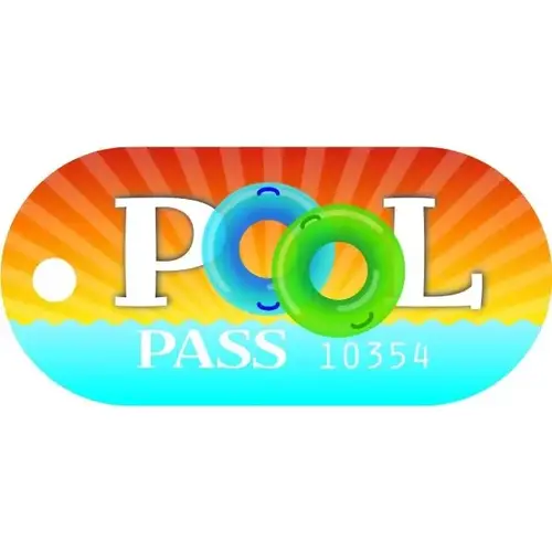 Tubular Design Pool Pass - pack of 100 Tubular Design Pool Pass - pack of 100