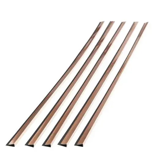 47" Vinyl Large Profile J Trim, Polished Copper - pack of 5 47" Vinyl Large Profile J Trim, Polished Copper - pack of 5