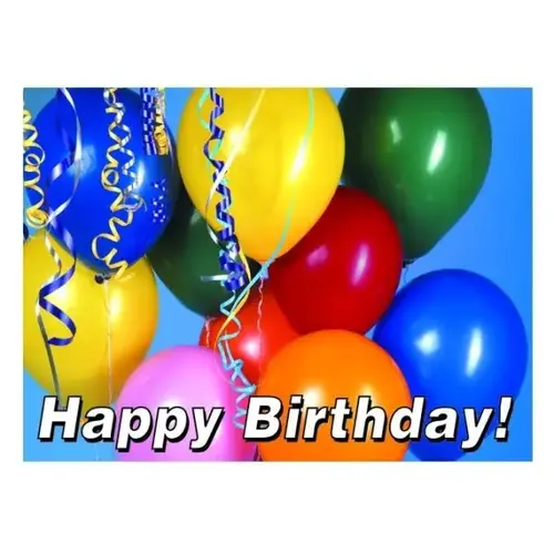 Happy Birthday Greeting Cards, Balloons Design Envelope Imprint - pack of 50 Happy Birthday Greeting Cards, Balloons Design Envelope Imprint - pack of 50