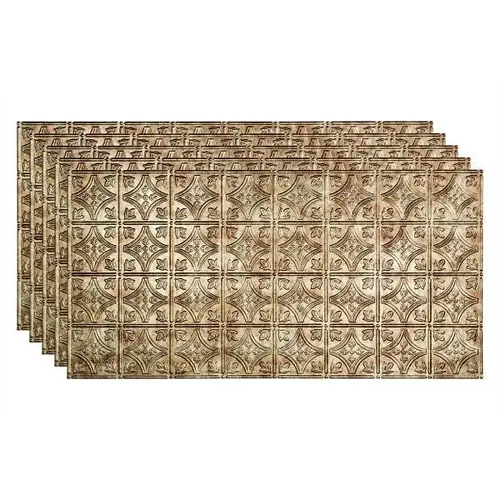 2 ftX4 ft Traditional #1 Glue Up Ceiling Panel, Bermuda Bronze - pack of 5 2 ftX4 ft Traditional #1 Glue Up Ceiling Panel, Bermuda Bronze - pack of 5
