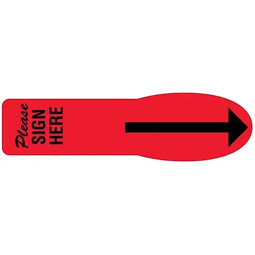 Extra Large Uniflag 2-1/4" X 5/8" Red - pack of 90 Extra Large Uniflag 2-1/4" X 5/8" Red - pack of 90