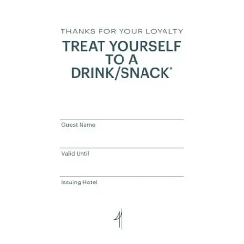 Rewards Welcome Voucher - Drink Snack - - pack of 250 Rewards Welcome Voucher - Drink Snack - - pack of 250