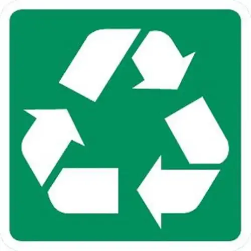 Recycle Symbol Decals, 1-Sided, 4 X - pack of 5 Recycle Symbol Decals, 1-Sided, 4 X - pack of 5