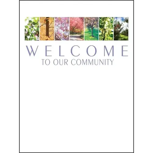 Personalized Welcome Folders, Four Seasons Design - pack of 100 Personalized Welcome Folders, Four Seasons Design - pack of 100