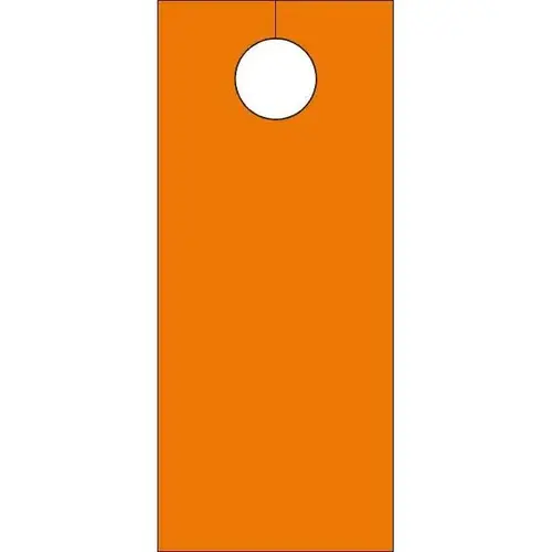 Blank Door Knob Cards - Cosmic Orange - pack of 100 Blank Door Knob Cards - Cosmic Orange - pack of 100