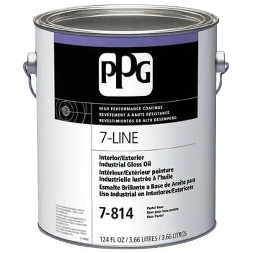 7-Line Industrial Gloss Oil Paint, White, 5 Gallon 7-Line Industrial Gloss Oil Paint, White, 5 Gallon