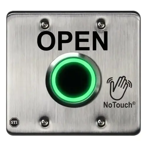STI NoTouch Stainless Steel Exit Button Series Touch-Free Activation STI NoTouch Stainless Steel Exit Button Series Touch-Free Activation
