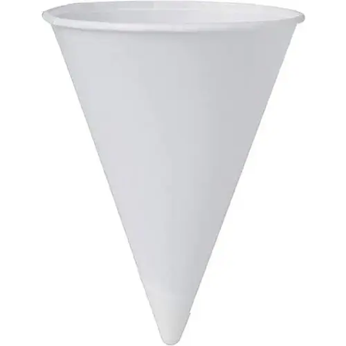 White Paper Cone Cups, 4 Oz - pack of 5000 White Paper Cone Cups, 4 Oz - pack of 5000