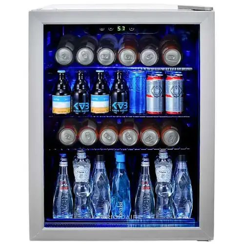 Single Zone 17.5" 88 (12oz) Can Beverage Cooler In Stainless Steel Single Zone 17.5" 88 (12oz) Can Beverage Cooler In Stainless Steel