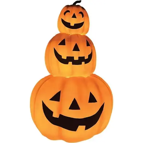 29" 3 Stacking Pumpkins Blow Mold With LED Lights 29" 3 Stacking Pumpkins Blow Mold With LED Lights