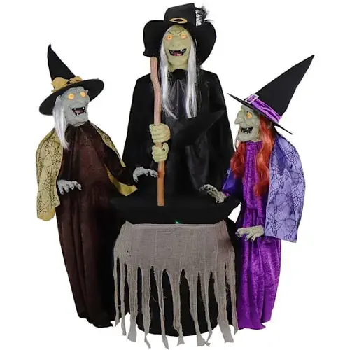 5 ft6" Motion-Activated Wicked Sitchwick Sisters 5 ft6" Motion-Activated Wicked Sitchwick Sisters