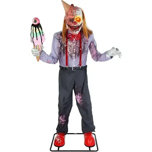 6 ft9" Motion-Activated I Scream Clown 6 ft9" Motion-Activated I Scream Clown