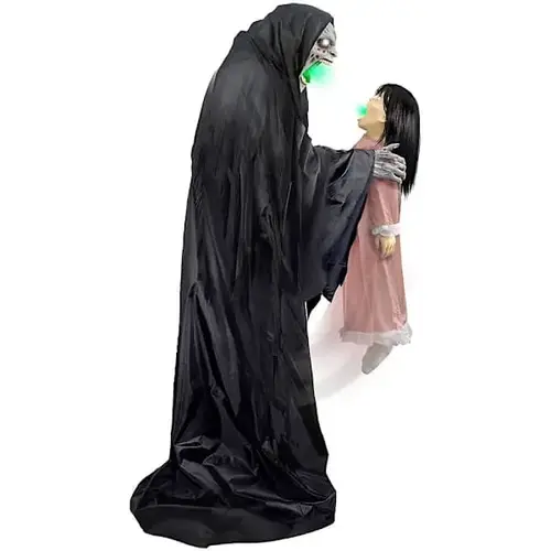 6 ft2" Animatronic Talking Soul Sucker Demon Reaper 6 ft2" Animatronic Talking Soul Sucker Demon Reaper