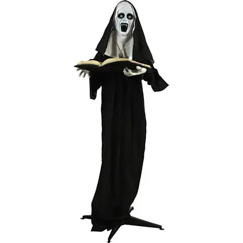 5 ft5" Standing Witch Nun With Lights And Sound 5 ft5" Standing Witch Nun With Lights And Sound