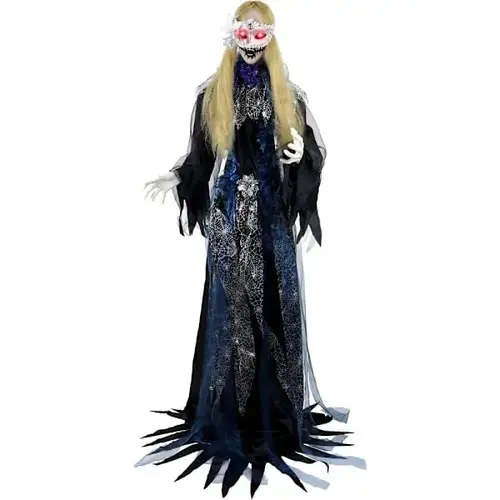 5 ft9" Touch-Activated Standing Masquerade Lady 5 ft9" Touch-Activated Standing Masquerade Lady
