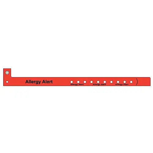 Adult Plastic Alert Band 10"X5/8" - pack of 500 Adult Plastic Alert Band 10"X5/8" - pack of 500