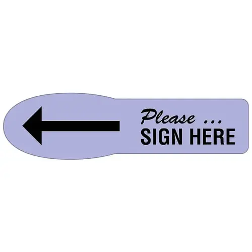 Extra Large Uniflag 2-1/4"X5/8" Please Sign Here - pack of 90 Extra Large Uniflag 2-1/4"X5/8" Please Sign Here - pack of 90