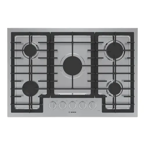 500 Series 30 In. Gas Cooktop In Stainless Steel With 5-Burners 500 Series 30 In. Gas Cooktop In Stainless Steel With 5-Burners