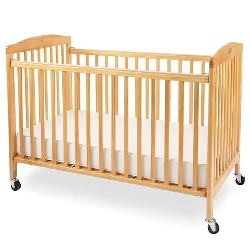 The Full Size Wood Folding Crib, Natural The Full Size Wood Folding Crib, Natural
