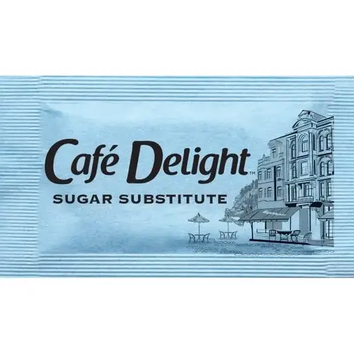 Caf Delight Blue Aspartame Sugar Substitute - pack of 2000 Caf Delight Blue Aspartame Sugar Substitute - pack of 2000