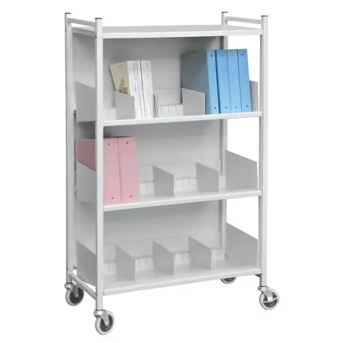 Light Grey Versa Open Style Moble Rack With Three Shelves Light Grey Versa Open Style Moble Rack With Three Shelves