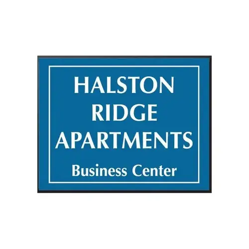 Front Engraved Sign, Blue, 10 X 8 Front Engraved Sign, Blue, 10 X 8