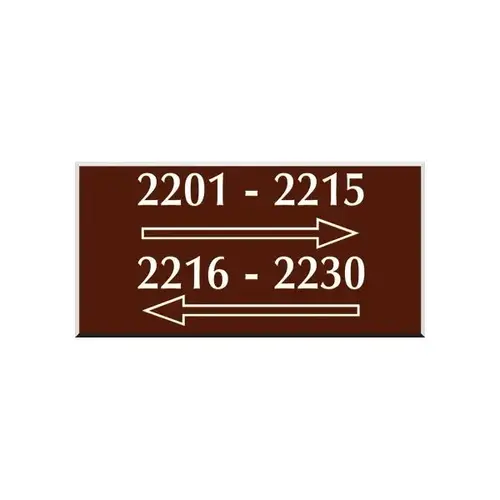 Front Engraved Sign, Brown, 8 X 5 Front Engraved Sign, Brown, 8 X 5