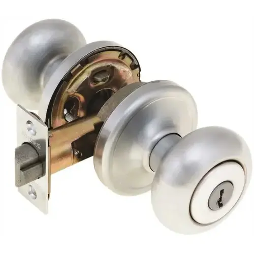 Hancock Satin Chrome Keyed Entry Door Knob Hancock Satin Chrome Keyed Entry Door Knob