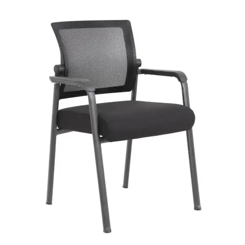 Mesh 4-Legged Guest Chair, Black Mesh 4-Legged Guest Chair, Black