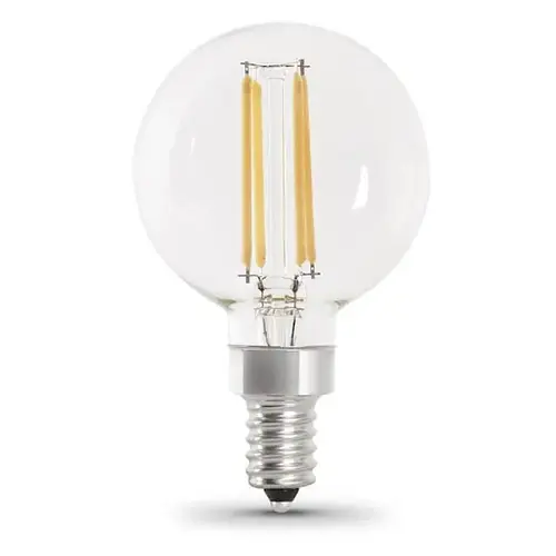 G16-1/2 3.8 Watt Filament Led, E12, 3000k, Clear - pack of 12 G16-1/2 3.8 Watt Filament Led, E12, 3000k, Clear - pack of 12