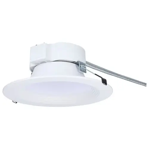 8" LED Commercial Downlight, Adjustable CCT / Watt, Dual Dimming, White 8" LED Commercial Downlight, Adjustable CCT / Watt, Dual Dimming, White