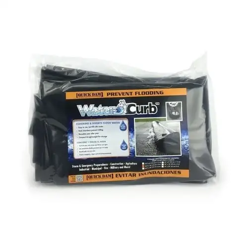 Water Curb, 6.5"H X 10 ftL Water-Filled Flood Barrier Water Curb, 6.5"H X 10 ftL Water-Filled Flood Barrier