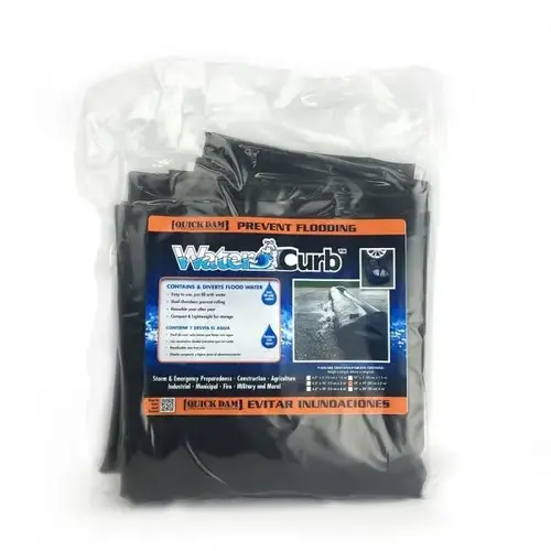 Water Curb, 10"H X 10 ftL Water-Filled Flood Barrier Water Curb, 10"H X 10 ftL Water-Filled Flood Barrier