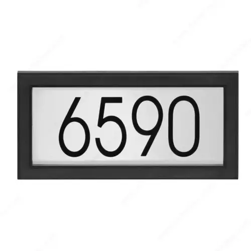 Rectangular Address Plaque Kits Black / Stainless Steel Rectangular Address Plaque Kits Black / Stainless Steel