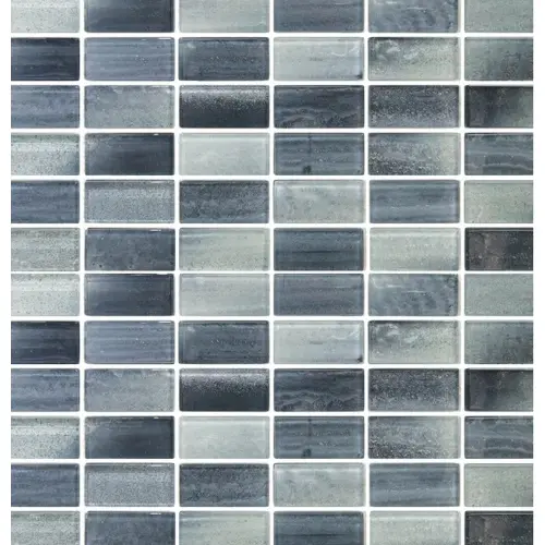 1" x 2" Queens New York Glass, Glass Mosaic, 11 SQFT/Box Sold By Sheet Gray 1" x 2" Queens New York Glass, Glass Mosaic, 11 SQFT/Box Sold By Sheet Gray
