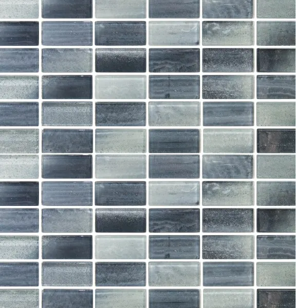 Artistry in Mosaics 1 x 2 Queens New York Glass Glass Mosaic 11 SQFT/Box Sold By Sheet Gray NANY 1260 Artistry in Mosaics 1 x 2 Queens New York Glass Glass Mosaic 11 SQFT/Box Sold By Sheet Gray NANY 1260