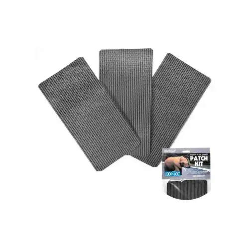 Loop Loc Gray Mesh Patch g pack of 3 Loop Loc Gray Mesh Patch g pack of 3