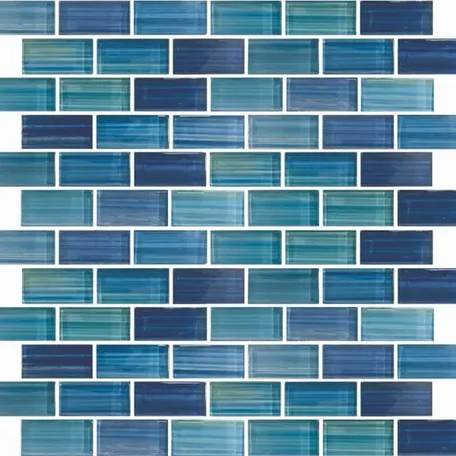 1" x 2" Bonita Florida Beaches Glass, Glass Mosaic, 11 SQFT/Box Sold By Sheet 1" x 2" Bonita Florida Beaches Glass, Glass Mosaic, 11 SQFT/Box Sold By Sheet