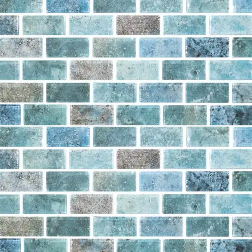 1" x 2" Zenith Sky Glass, Glass Mosaic, 11 SQFT/Box Sold By Sheet 1" x 2" Zenith Sky Glass, Glass Mosaic, 11 SQFT/Box Sold By Sheet